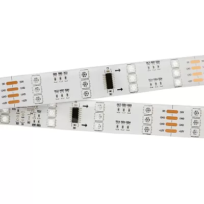 Светодиодная лента SPI-5000SE 12V RGB (5060, 480 LED x3,1812) (Arlight, Закрытый, IP65)